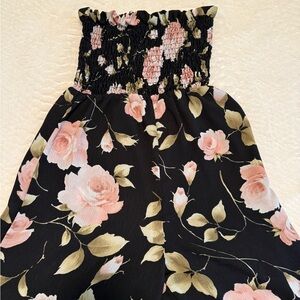 Floral Black Jumpsuit